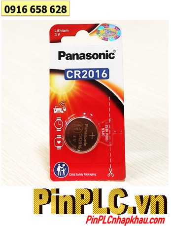 Panasonic CR2016; Pin 3v Lithium Panasonic CR2016PT/1B /Loại Vỉ 1viên